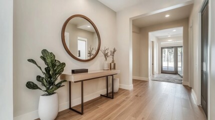 Aufkleber - Modern Entryway with Chic Decor and Natural Elements