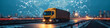 © Festive Hub - Yellow cargo truck transporting goods through global logistics system