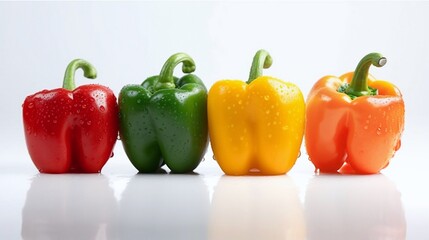 red green yellow and orange peppers