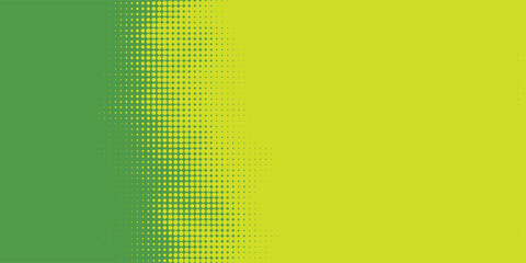 Wall Mural - dots halftone green color pattern gradient texture with technology digital background. dots pop art 