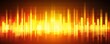 © Iswanto - Abstract background with bright yellow and orange vertical lines resembling a sound wave or equalizer.