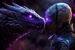 © Sanchai - A mythical hero reclaiming their throne from a dragon, standing victoriously with glowing armor and a sword raised