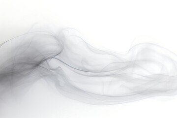 Abstract smoke on white background