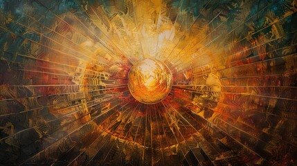 Illuminating Focus: Rays of Light Radiating from a Central Origin