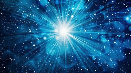 Central Luminescence: A Visual Representation of Light Rays Spreading Outward