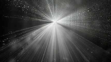 Central Luminescence: A Visual Representation of Light Rays Spreading Outward