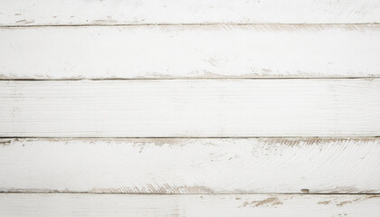 Wall Mural - White Wooden Background