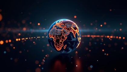 the world in a fiery embrace