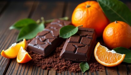 Poster -  Deliciously tempting chocolate and orange treats