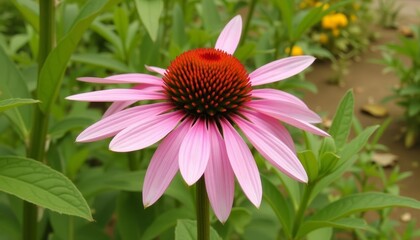 Poster -  Vibrant pink flower blooming in nature