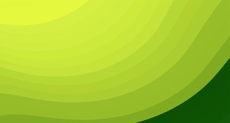 Leinwandbilder - Abstract green and yellow wavy background. (1)