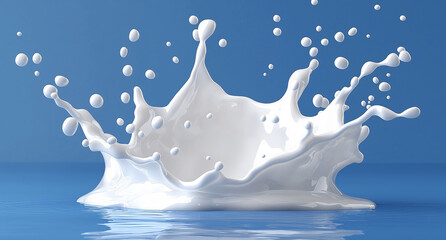 Milk splash art