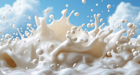 Milk splash art