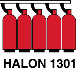 IMO Bottles of halon 1301