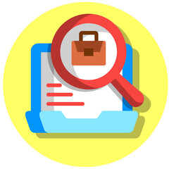 Sticker - Job Search Icon