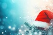 © BWS Stock - Christmas background with Santa hat ,new year background and copy space