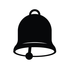 Wall Mural - black bell icon simple
