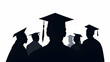 © shri radha - Graduation Silhouettes Caps, Gowns, and a Bright Future
