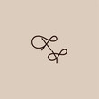 © Vanza - XY letter luxurious organic style and elegant concept dynamic line initial wedding typography monogram