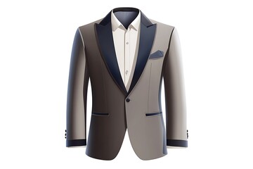 shirt tie and jacket masculine fashion Blazer Men's jacket. Wedding men's suit, tuxedo. illustration