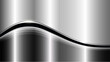 © Cobalt - Silver metallic background, shiny elegant wavy pattern chrome metal background.