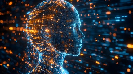 Leinwandbilder - Controlling Humans with AI:Navigating the Complexities of a Neural Network-Integrated Society through Innovative Technologies,Data Analytics,and Intelligent Decision-Making Processes.