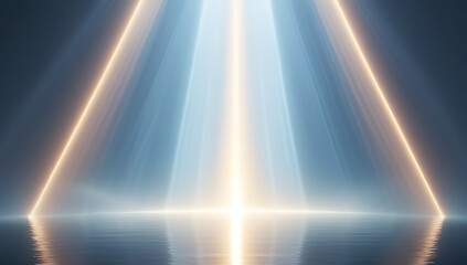 guidance concept glowing heavenly rays cinematic paradise representing spirituality