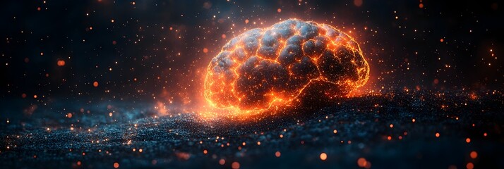 Aufkleber - Powerful Celestial Fireball Eruption Bursting with Incandescent Energy and Shockwaves in the Depths of the Cosmos