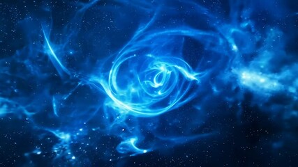 Wall Mural - stardust abstract cosmic swirling representation blue energy nebulae universe nebula star space gala