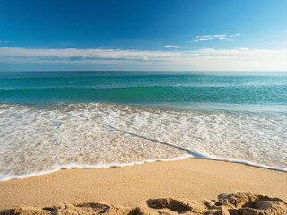 beach with ocean waves