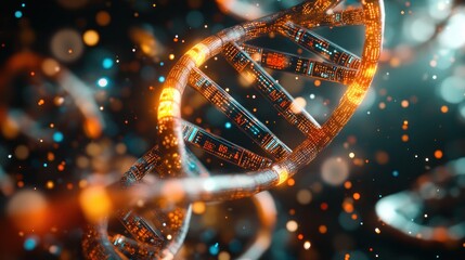 Aufkleber - Molecular dna visualization