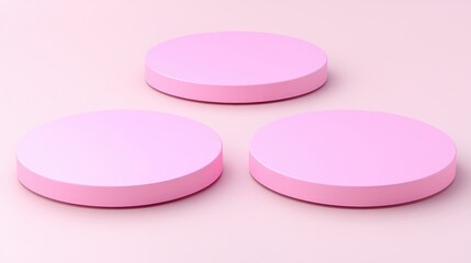 Leinwandbilder - Pink circular objects