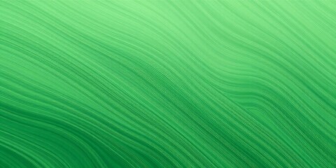 Canvas Print - Abstract green wavy background with subtle lines.