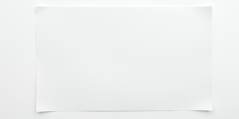 Canvas Print - A blank sheet of white paper on a white background.