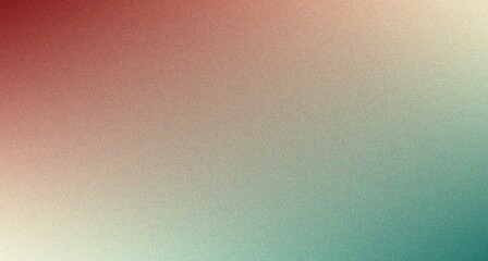 Wall Mural - abstract red green gradient grainy background, blurred colors noise textured banner design