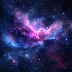 stars and nebula in outer space constellation galaxy in universe cosmos background.