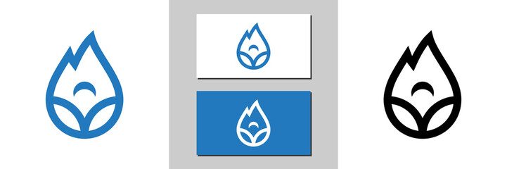 fire vapor sign icon white an...