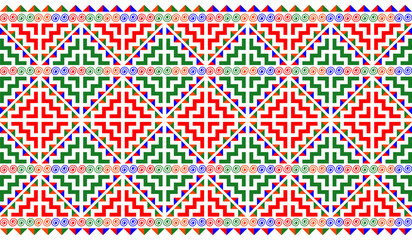 Abstract background, pattern, floral and vine design, designed by imitating the Hmong ethnic pattern