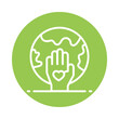 © Optima GFX - Volunteering Abroad vector Outline Circle Design icon. Volunteering Symbol on White background EPS 10 File