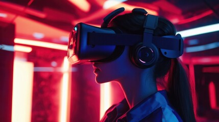 Exploration of future advancements in 3D virtual reality creating immersive environments