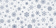 © i_fleurs - Christmas seamless pattern with snowflakes and stars on white background.