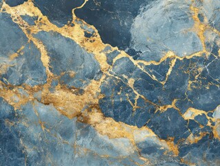 elegant gold and blue marble stone texture, creating a luxurious background wallpaper that combines richness and sophistication in a visually captivating manner