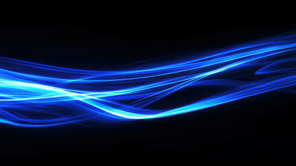 Wall Mural - electric blue abstract wave