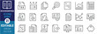 © Parbat - A set of line icons related to Bookkeeping. Audit, ledger, receipt, balance sheet, tax, revenue, financial reports, savings, and so on. Vector editable stroke.