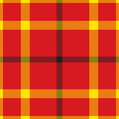 Wall Mural - Plaid check pattern. Seamless fabric texture. Tartan textile print.