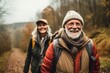 © Vorda Berge - Portrait of active seniors on a country walk