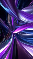 Wall Mural - Flowing and glowing abstract energy in dynamic motion