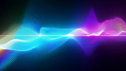 Poster - abstract colorfulelectric line vibrant light background spectrume glow laser neon spectrum electric 