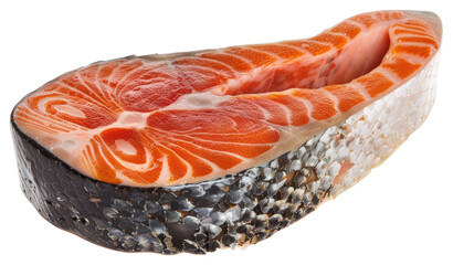 Sticker - PNG Salmon fresh raw fish reptile seafood.