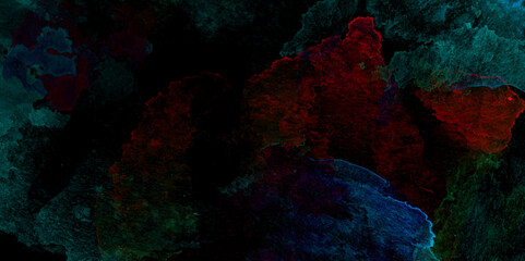 Wall Mural - Abstract colorful storm cloud texture. black dramatic smoke brush effect smoke swirls misty fog isolated, background. blue fractal painted paper textured canvas for design watercolor scraped vector.	